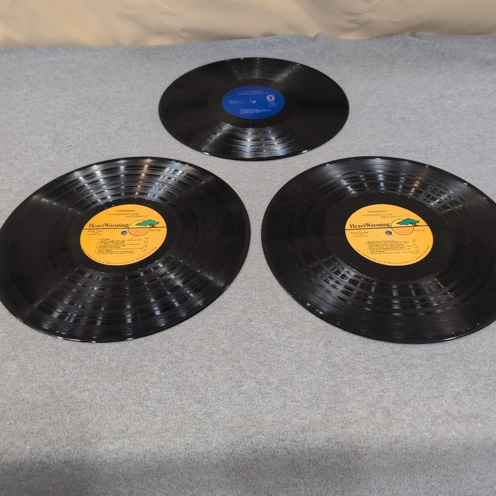 The Kingsmen Live Naturally 2-LP & Chart Breakers Vinyl Record Lot Gospel R3734 - Picture 3 of 10